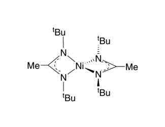 Nickel bis(N,N’-ditertialbutylacetamidinate) Chemical Structure